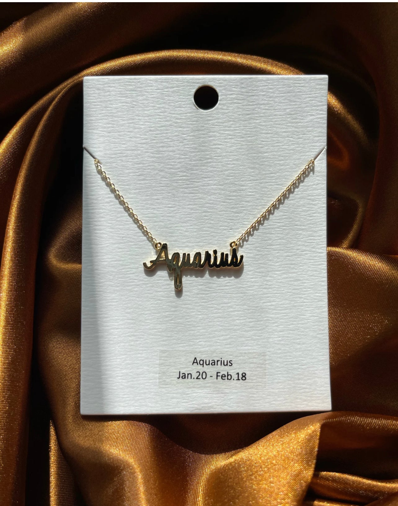 Aquarius Zodiac Killa Necklace