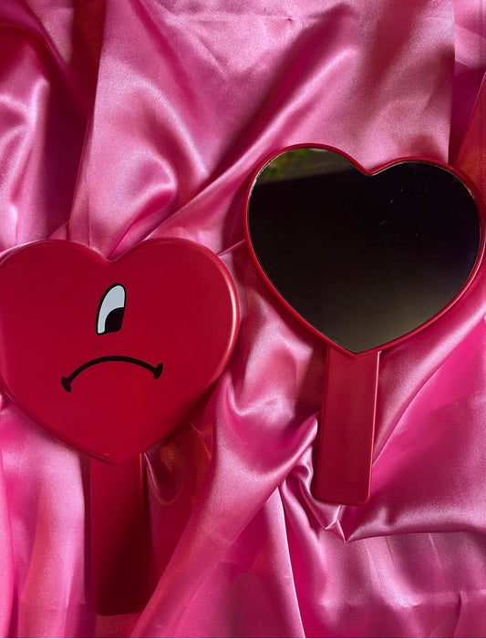 Sad Face Heart Mirror